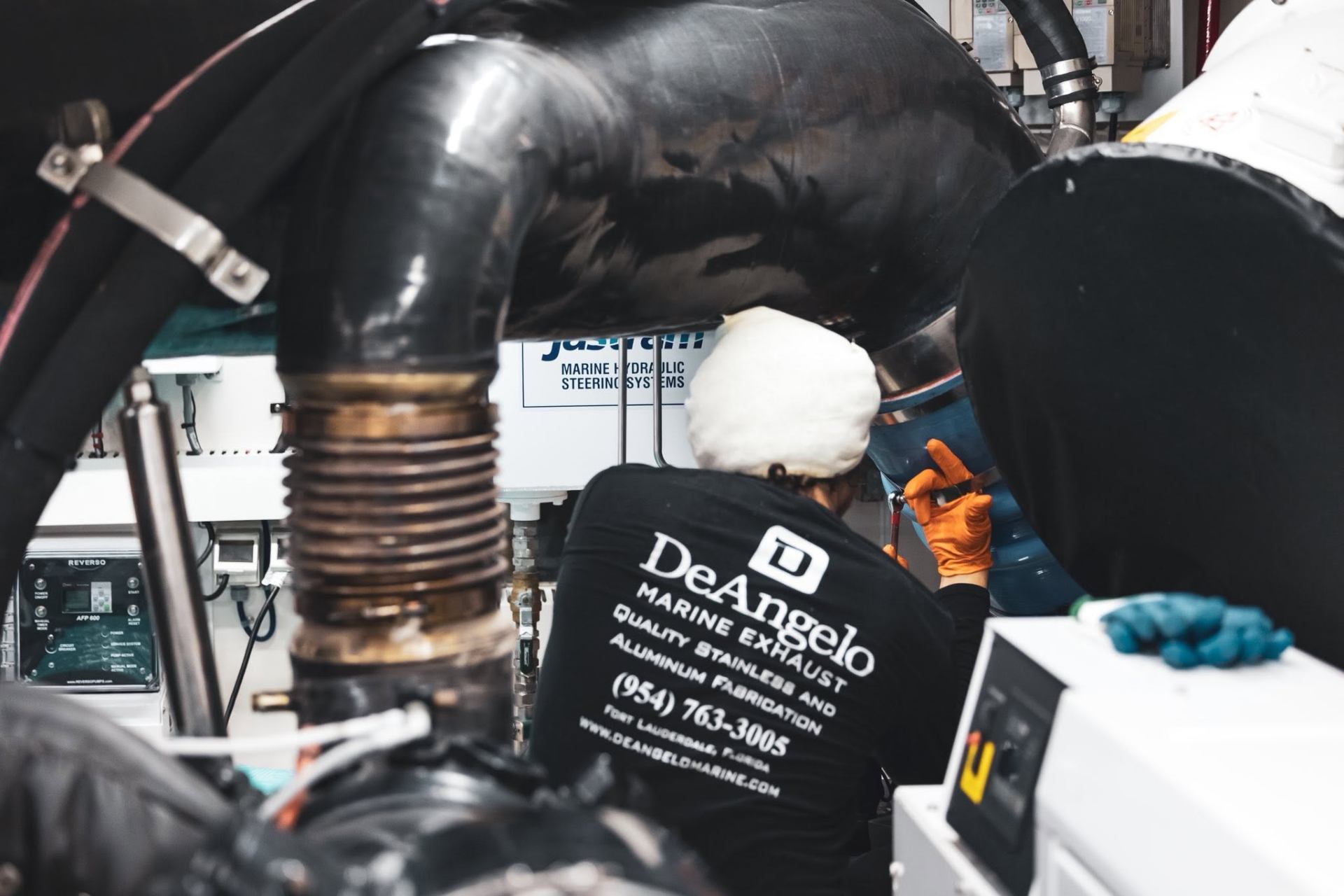 Engine Room Service — Wrapped Exhaust