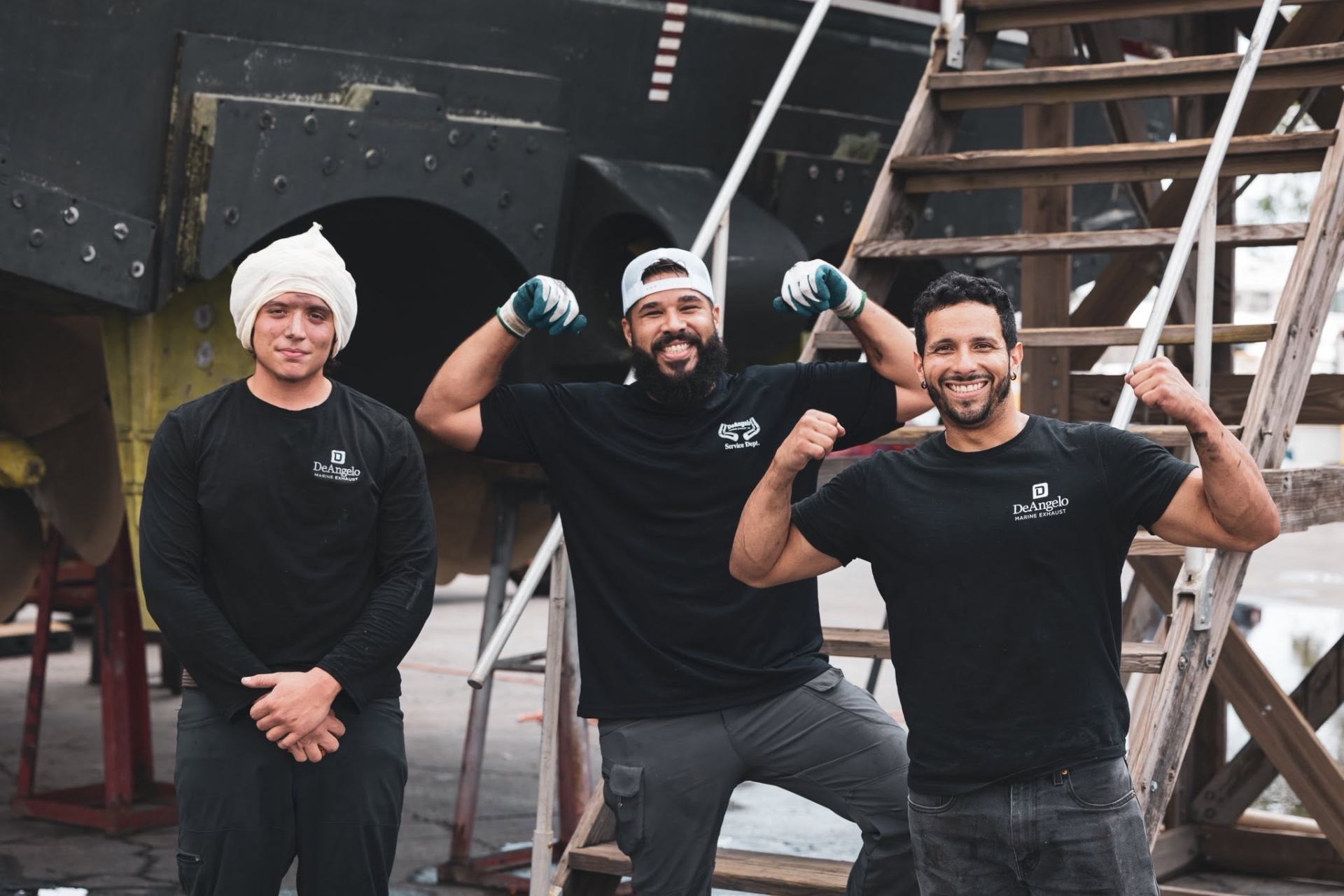 Service Crew in the Yard